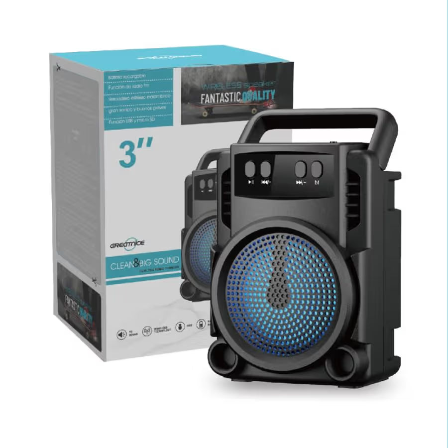 Pachet Relaxare de Vară – Hamac Multicolor + Boxă Bluetooth Portabilă GTS-1360