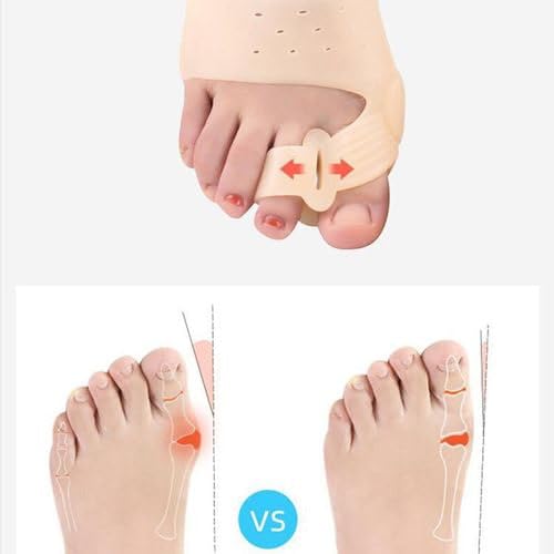 Set 2 Buc Separator Degete cu Gel și Orteză cu Magnet pentru Hallux Valgus