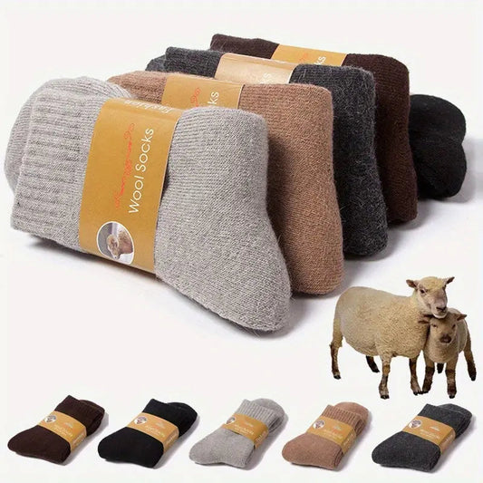 Set 4 Perechi Șosete Groase din Lână – Extra Călduroase, Damă/Bărbați