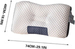 Pernă Ortopedică Cervicală Ergonomică – Suport pentru Gât și Coloană, Confort Sporit în Timpul Somnului, 65x40 cm