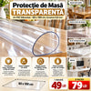 Protecție de Masă Transparentă din PVC Siliconizat – 60 x 100 cm, Grosime 0,8 mm, Impermeabilă și Ușor de Curățat