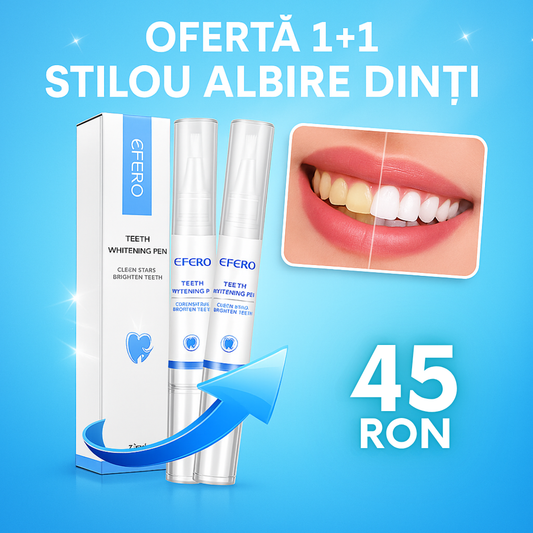 OFERTA 1+1 GRATUIT - Stilou pentru Albirea Dintilor White Teeth, Efero, 5ml