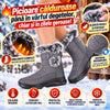 Ghete Damă Termice Îmblănite Toamnă-Iarnă – Închidere Dublă cu Fermoar și Arici, Impermeabile, Talpă Antiderapantă