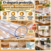 Protecție de Masă Transparentă din PVC Siliconizat – 60 x 100 cm, Grosime 0,8 mm, Impermeabilă și Ușor de Curățat