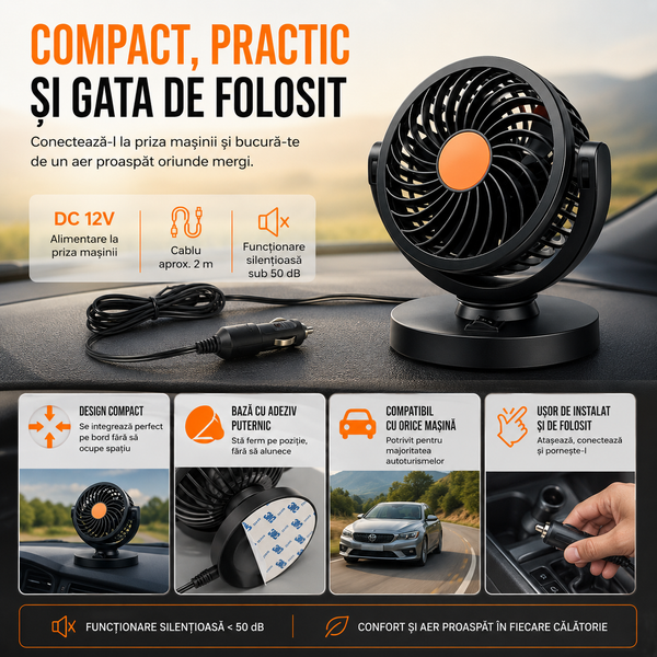Ventilator Auto Portabil Compact