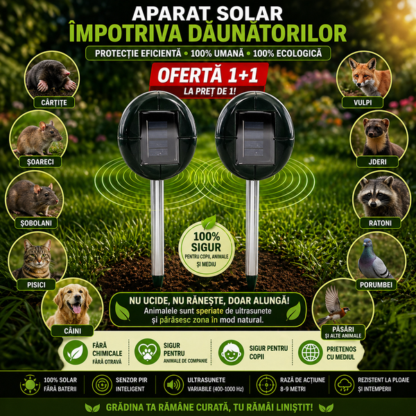 Aparat Solar Anti-Dăunători