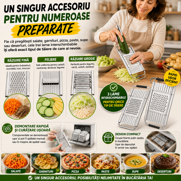 Razătoare Multifuncțională Pro pentru Bucătărie