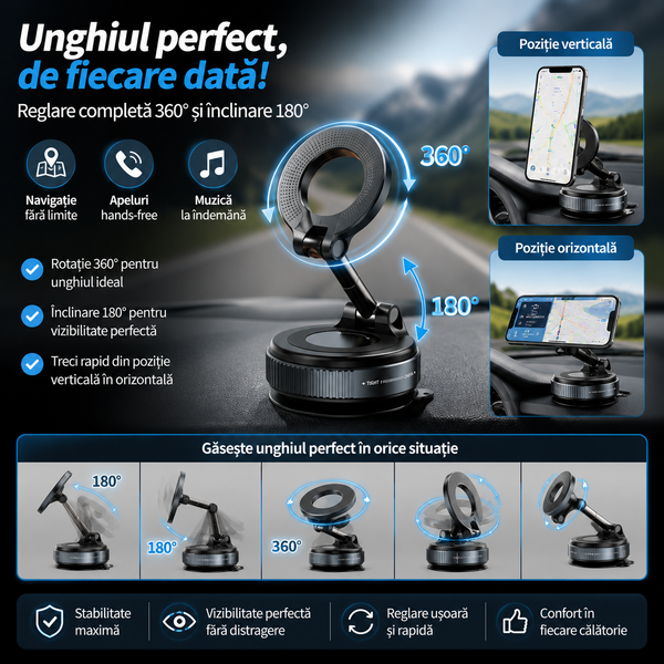 FixMag Suport Auto Telefon Solid