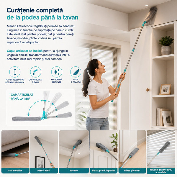 Mop Flexibil Pro Curățenie Rapidă