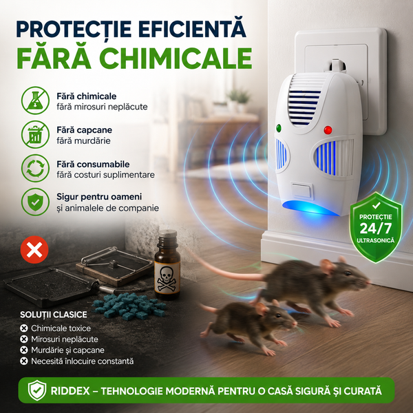 Scut Ultrasonic anti Rozătoare