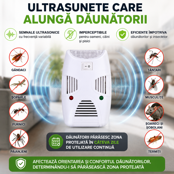 Scut Ultrasonic anti Rozătoare