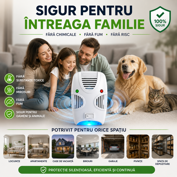 Scut Ultrasonic anti Rozătoare