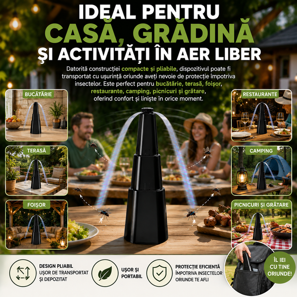 VentilAir Pliabil Anti-Insecte
