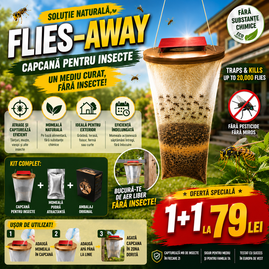 OFERTA 1+1 - Capcană pentru Insecte – Soluția Eficientă pentru o Vară Fără Țânțari și Muște