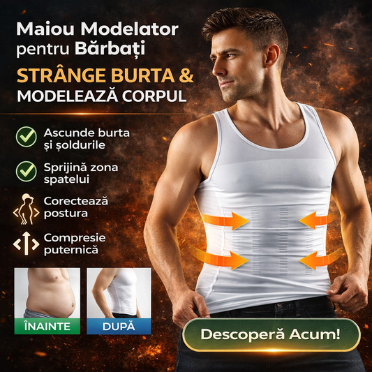 Maiou Modelator SlimMan pentru bărbați – Ascunde Burta