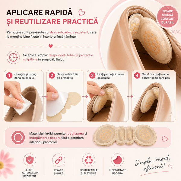 Pernuțe Călcâi Flippy Comfort