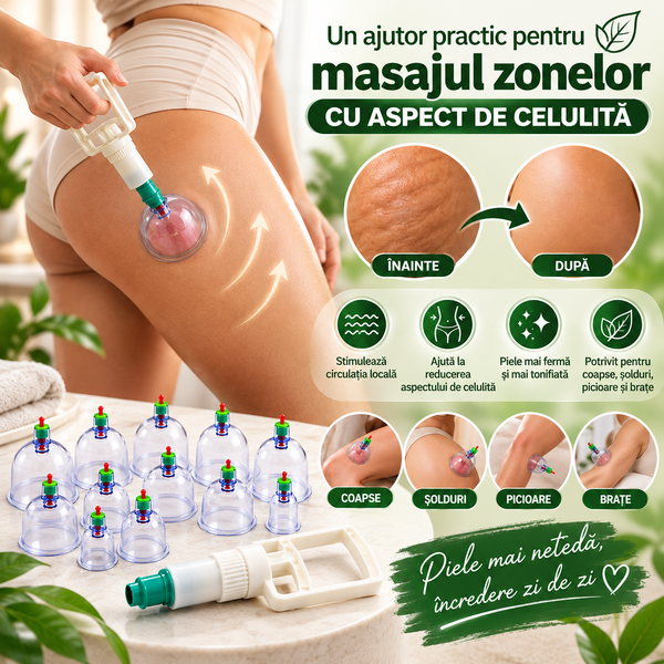 Set ventuze masaj Hijama pentru bărbați