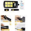 Set 5 Lămpi LED Solare 150W COB – 160 LED-uri, Senzor de Mișcare, Telecomandă, Rezistente la Apă IP65