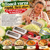 OFERTĂ 1+1 GRATUIT – Cuțit Special din Inox pentru Tocat Varză, cu Lame Duble – Rapid, Practic și Ușor de Folosit!
