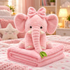 Animăluț de Pluș 2-în-1 cu Păturică Ascunsă 100×200 cm – 5 Modele Adorabile