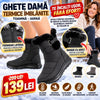 Ghete Damă Termice Îmblănite Toamnă-Iarnă – Închidere Dublă cu Fermoar și Arici, Impermeabile, Talpă Antiderapantă