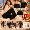 OFERTA 1+1 - Colanți Termici Îmblăniți 1800D, cu Textură Reiată, Fără Cusături și Interior Flaușat – Mărime Universală până la 6XL