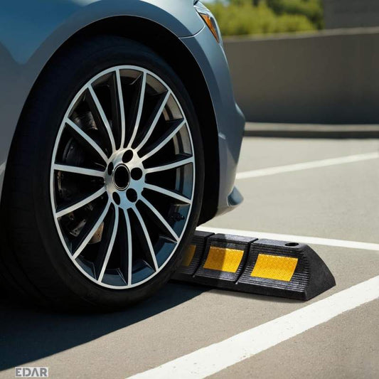 Set 2 Opritor Roti, Blocare Roti si Delimitare Loc Parcare, Elemente Reflectorizante