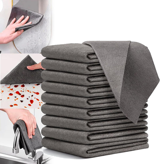 🧼OFERTA 5+5 GRATUIT - Lavete Magice din Microfibră, 30x30 cm