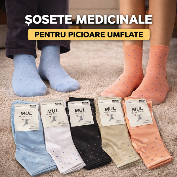 Șosete medicale din bumbac confortabile