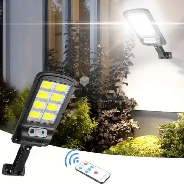 Set 5 Lampi cu Incarcare Solara 150W, 160 LED-uri COB, telecomanda